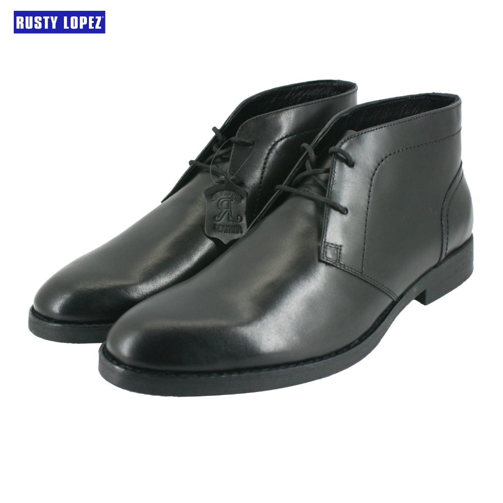 Rusty Lopez Men's Leather Boots (KENNETH) | Shopee Singapore