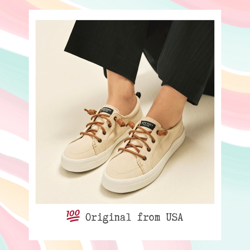 Sperry crest good sales vibe washed linen