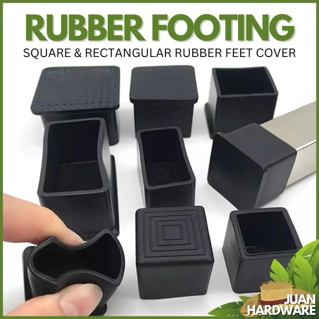 Rubber Footings Tubular Square Rectangular for Chair Table Furnitures ...