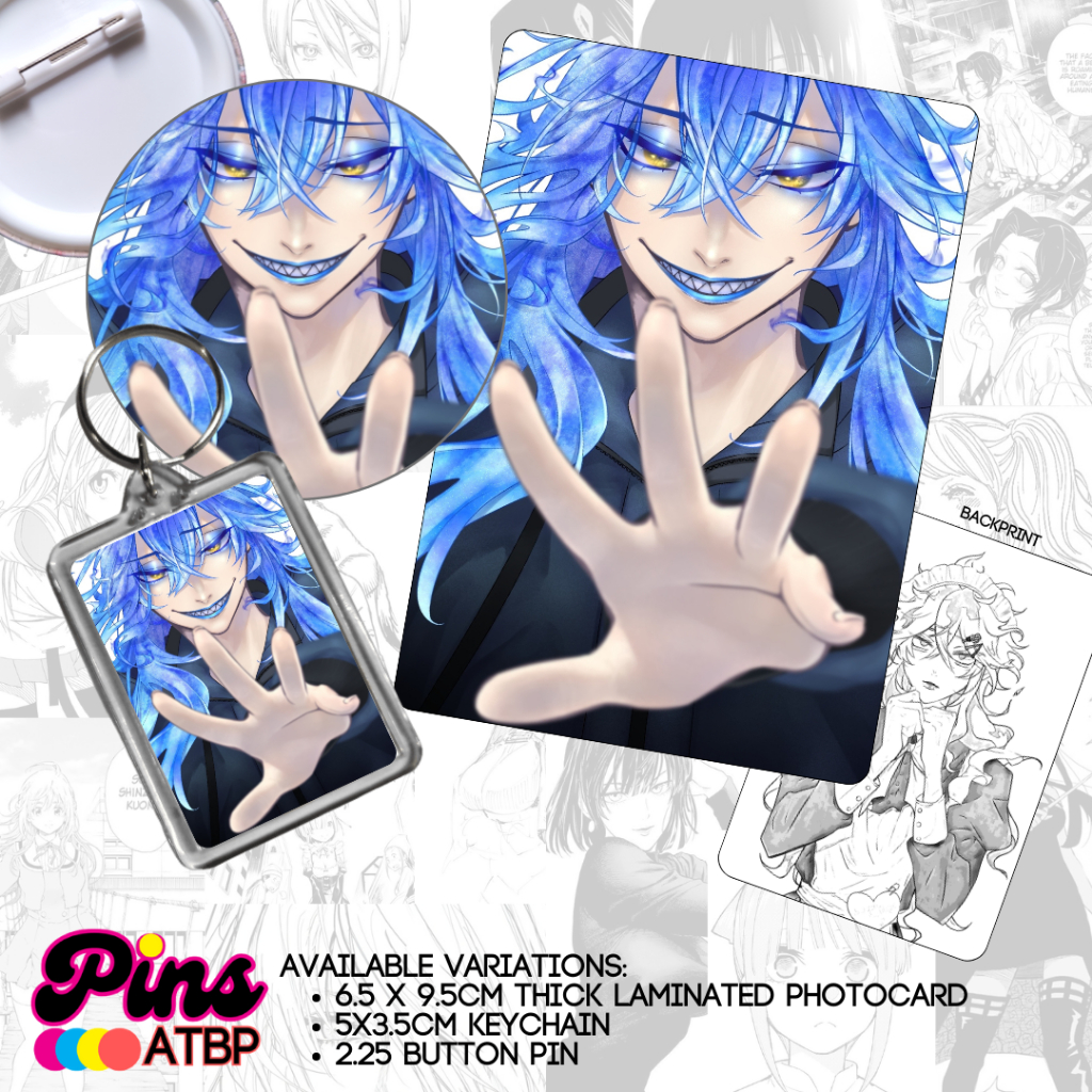 Idia Shroud Twisted Wonderland Anime Collectible Photocard Button Pin ...
