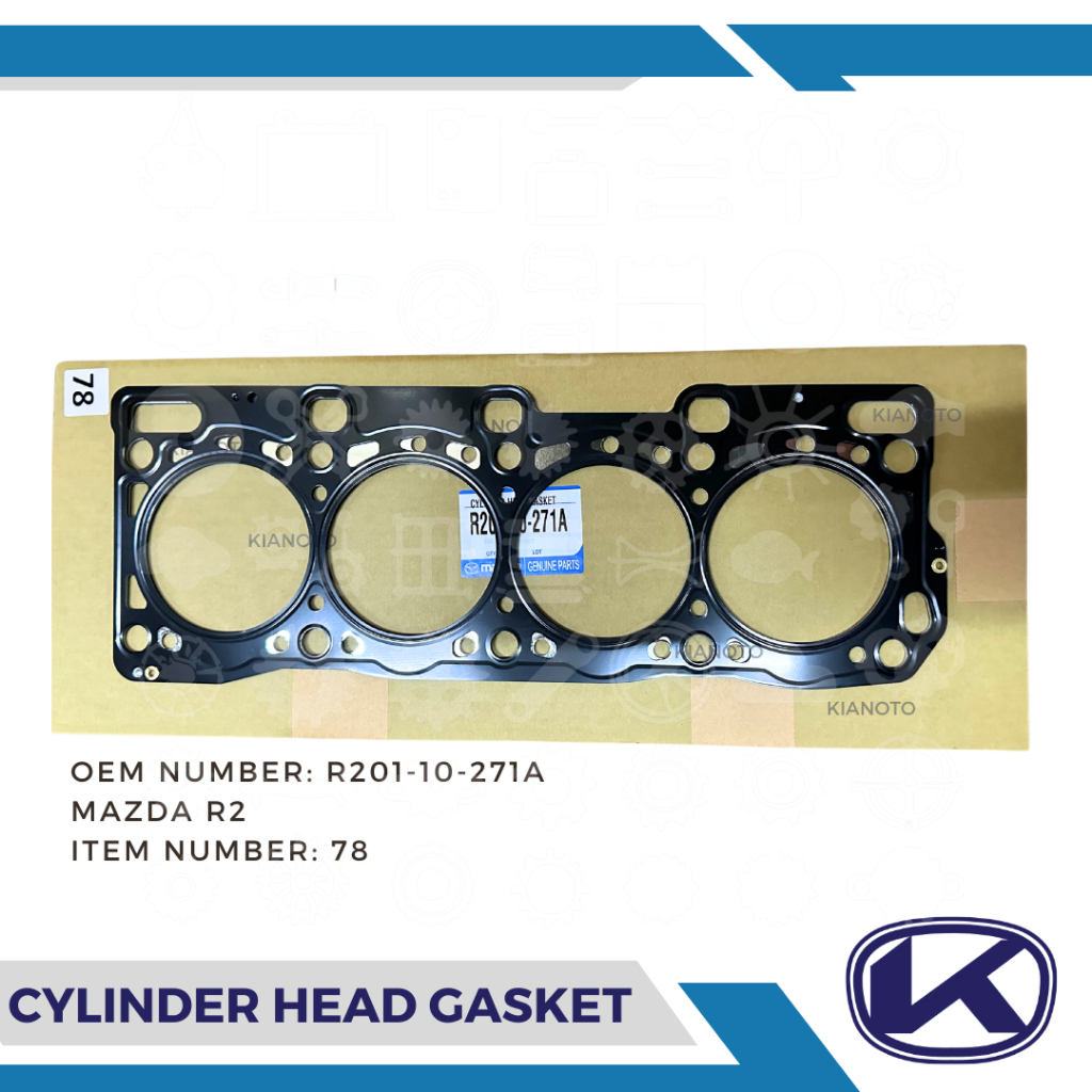CYLINDER HEAD GASKET 78 MAZDA R2 R201-10271A (1PC) | Shopee Singapore