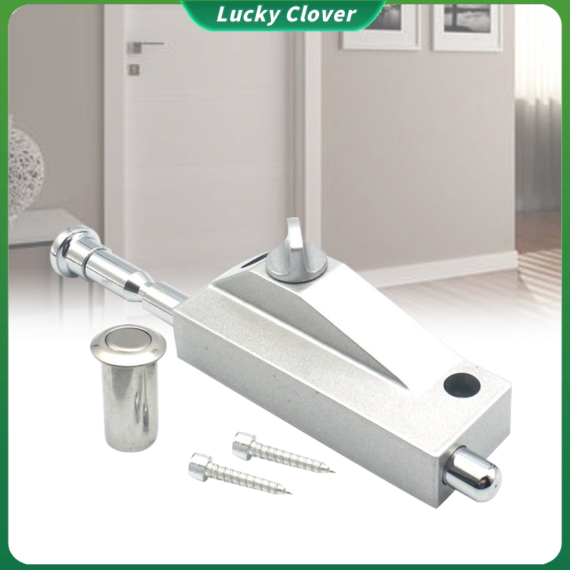 Wooden Door Floor Lock Spring Bolt Lock Rotary Button Type Aluminum ...