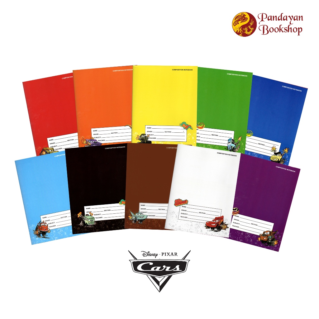 Orions Disney Pixar Cars Color Coding 10832031 Composition Notebook ...