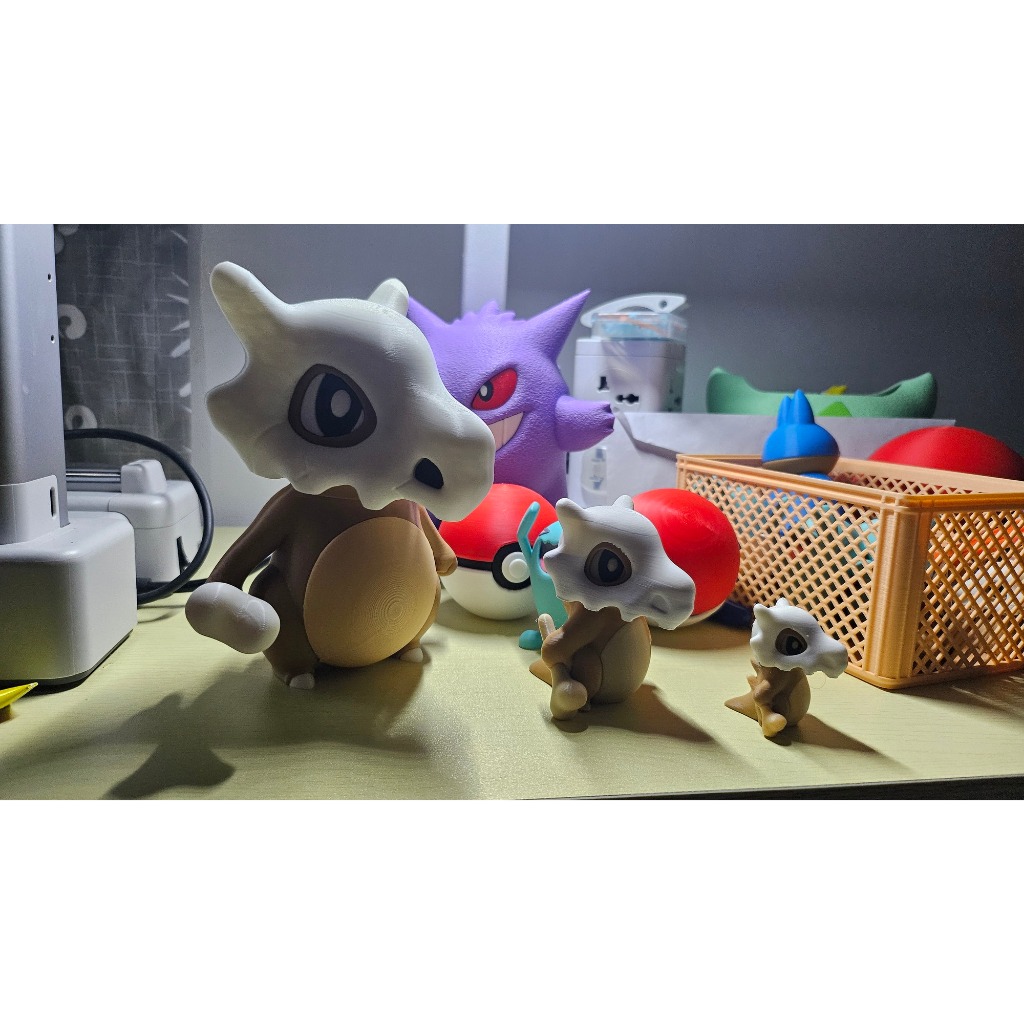 Cubone Pokémon Scaled Pokémon Cubone 3D Printed Detachable Helmet Cute ...
