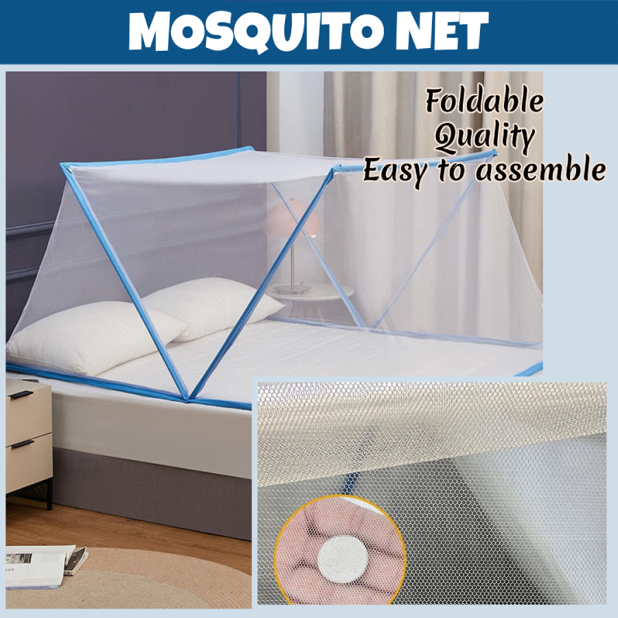 Mosquito Net Foldable Fine Mesh Insect Protection Single and Double ...