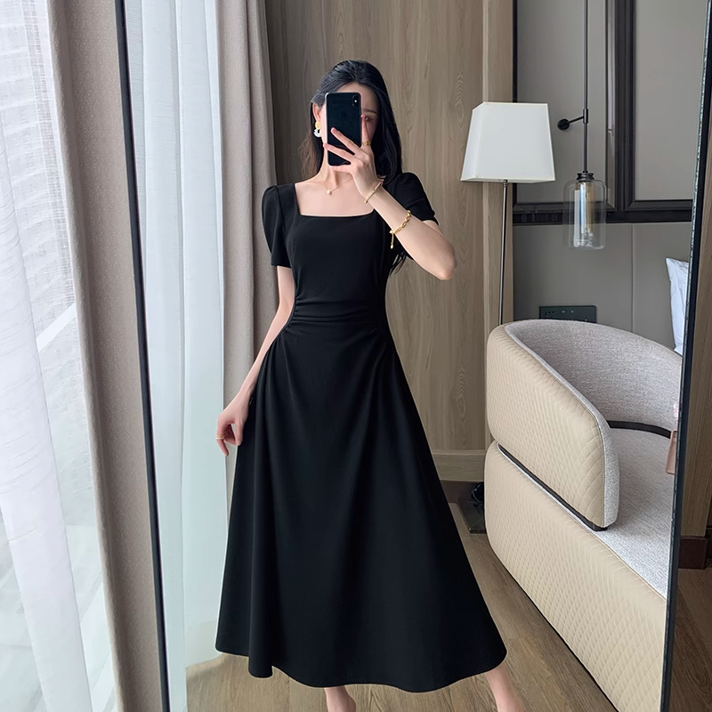 shopee cocktail dress Korean long white dress for woman casual dress plus size dress for civil wedding party dress Red Wedding Dresses for Color:Soft Yellow cocktail gown off the shoulder straps