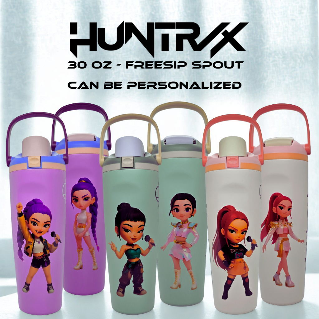 HUNTRIX 30oz Freesip Spout Bottle – Personalized Tumbler | KPOP DEMON ...