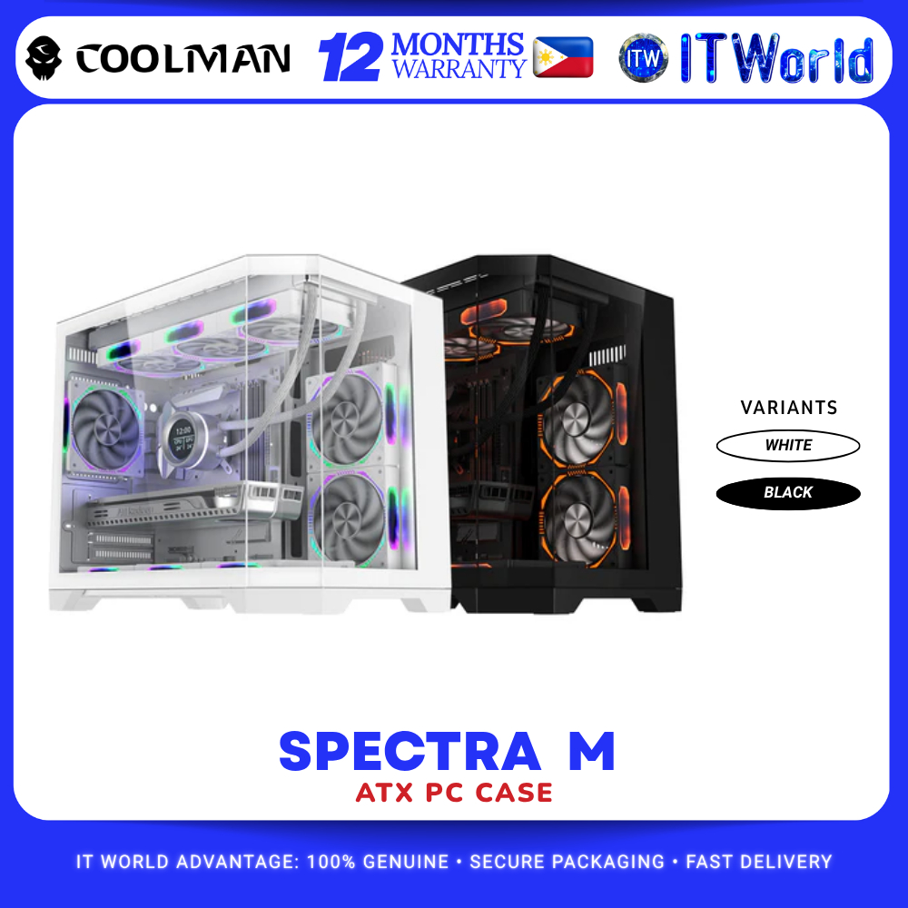 Coolman Spectra M ATX PC Case itw | Shopee Singapore