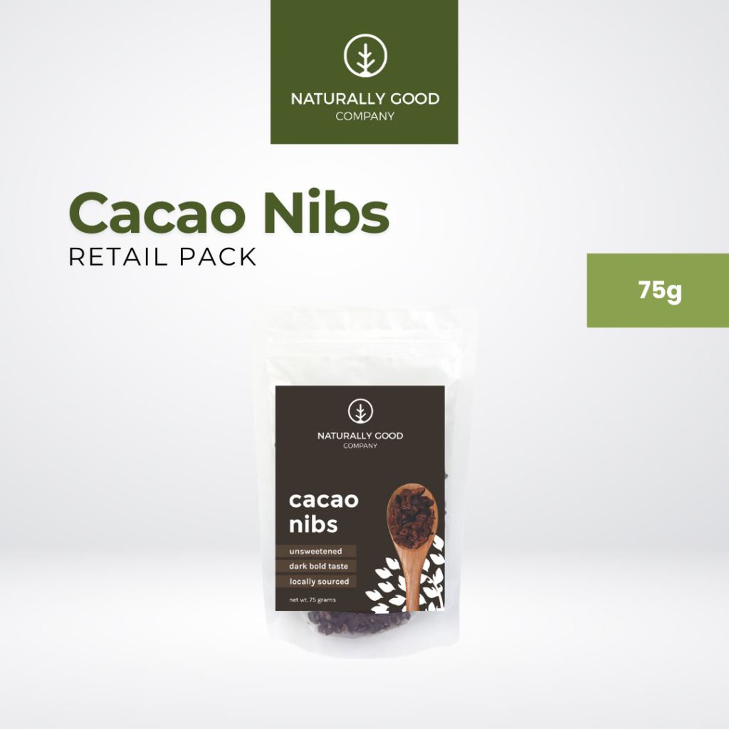 Cacao Nibs 75g pack (no sugar) | Shopee Singapore