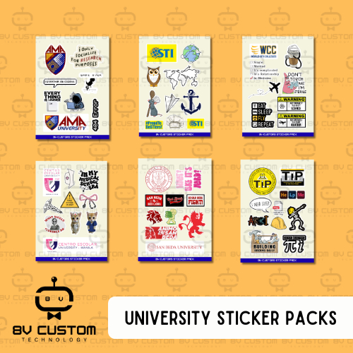 8V Custom University Sticker Pack (AMA / WCC / TIP / SANBEDA / CEU ...