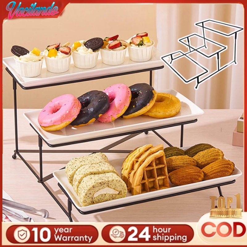 Platter Stand 3 Tier Collapsible Serving Stand Suitable Dessert Table ...