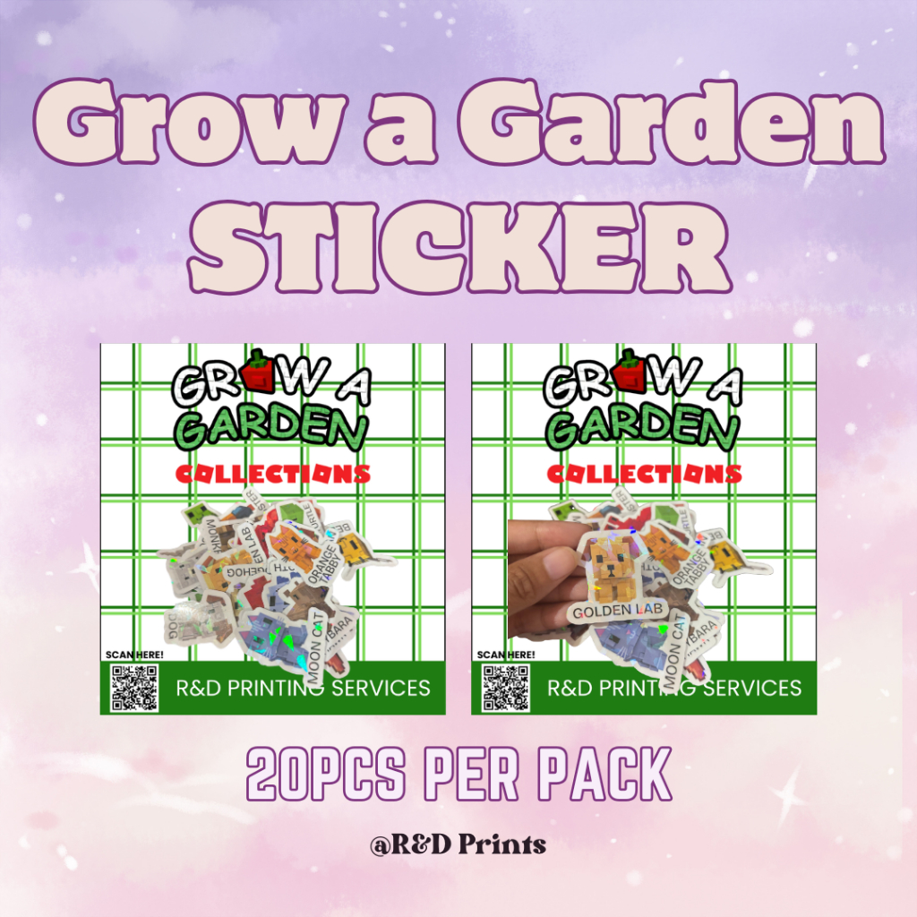 Roblox Grow a Garden Sticker Collection unofficial fanmade only ...