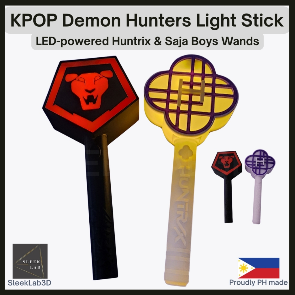Kpop Demon Hunters Light Stick Wand Huntrix & Saja Boys