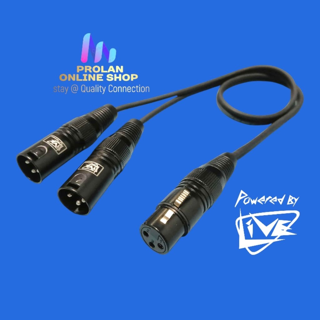 XLR FEMALE to DUAL XLR MALE ( SPLITTER ) | Shopee Singapore