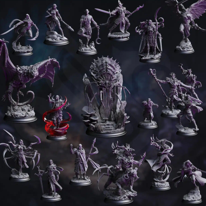 Drow From Beyond by DM Stash miniatures DND tabletop minis August 2025 ...
