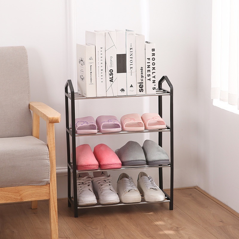 Multi-layer shoe rack shoe stand assembly Dormitory steel tube shoe ...