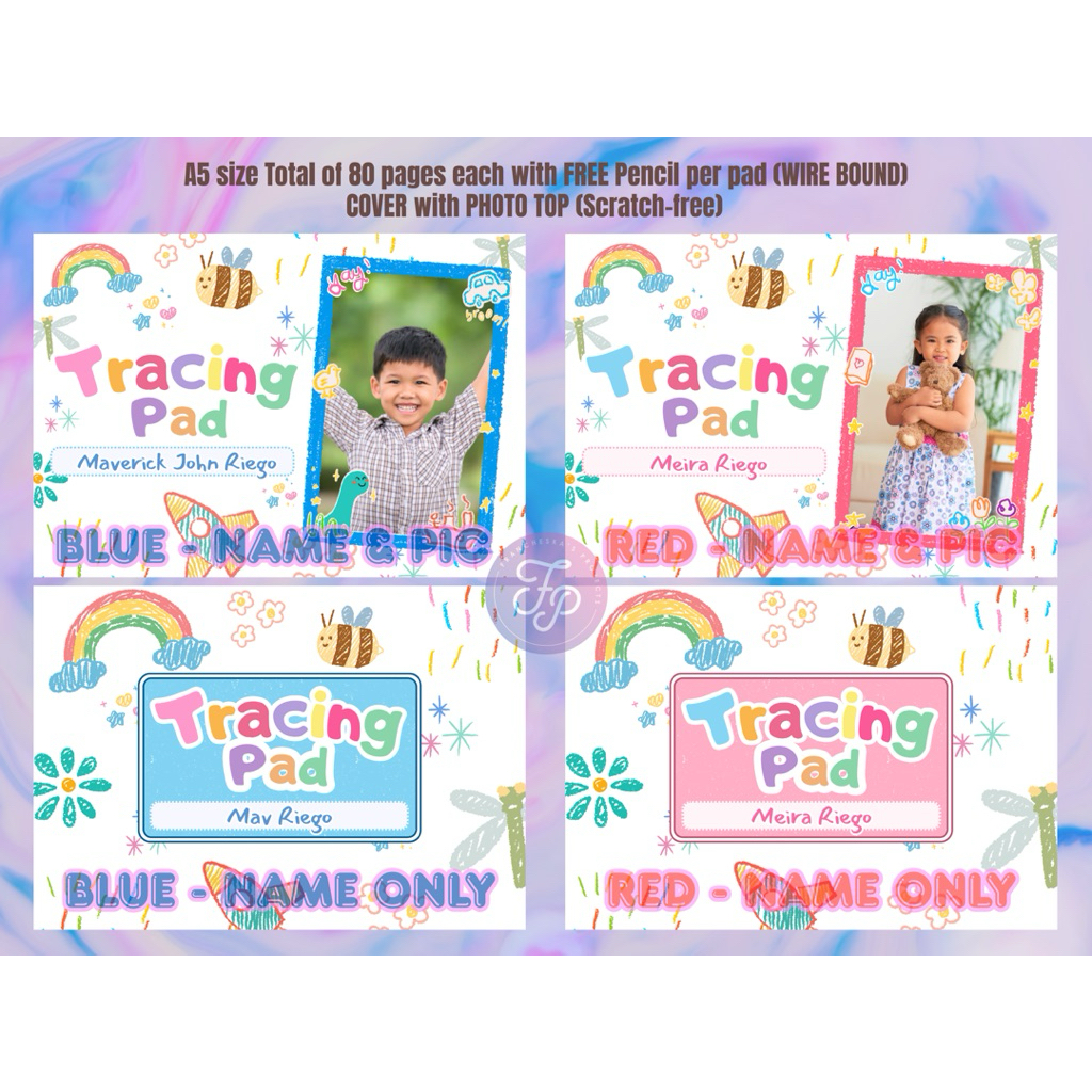 Customized Tracing Pad 80 pages A5 size FREE Pencil Perfect for ...