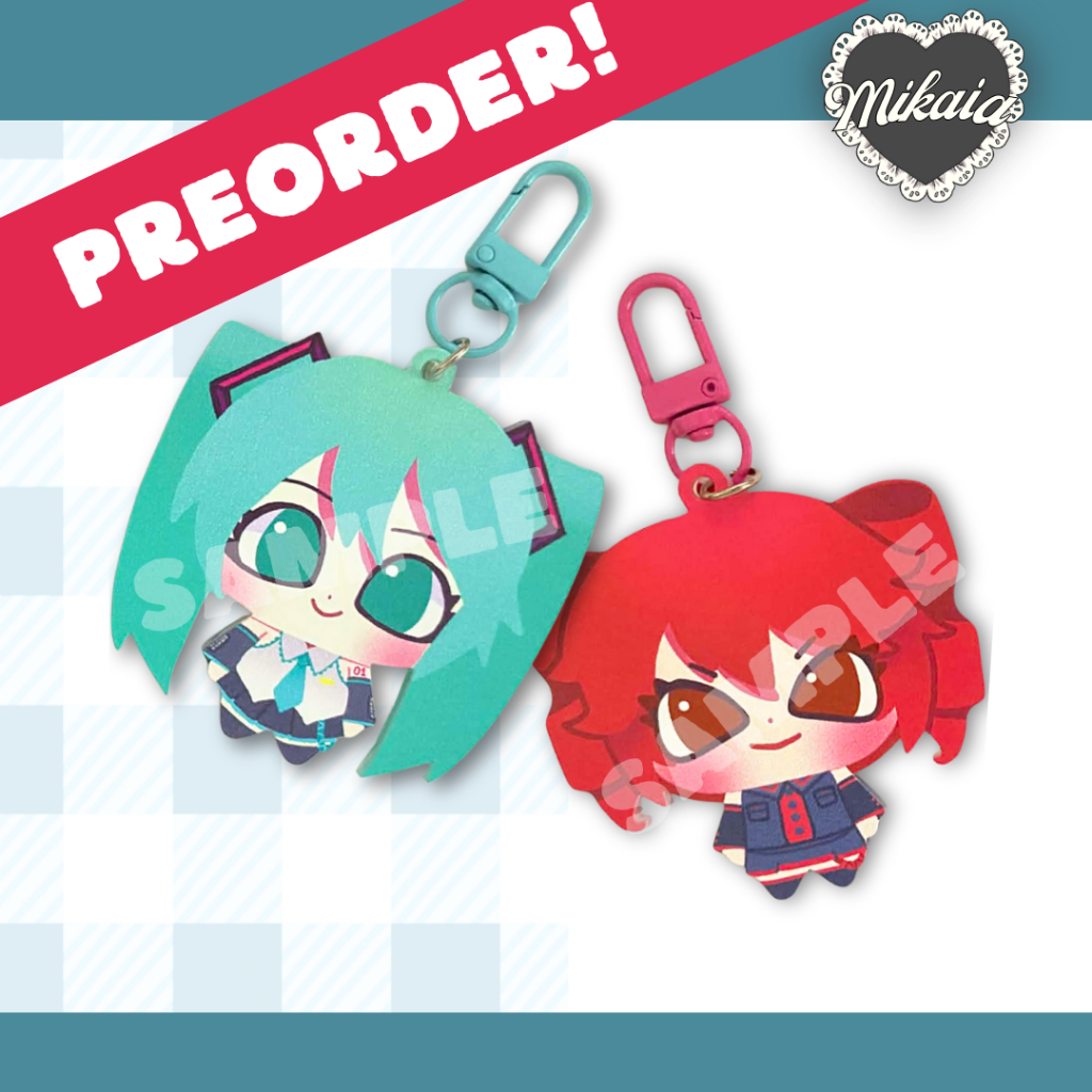 VOCALOID Acrylic Keychains! ( Kasane Teto and Hatsune Miku ) | Mikaia ...