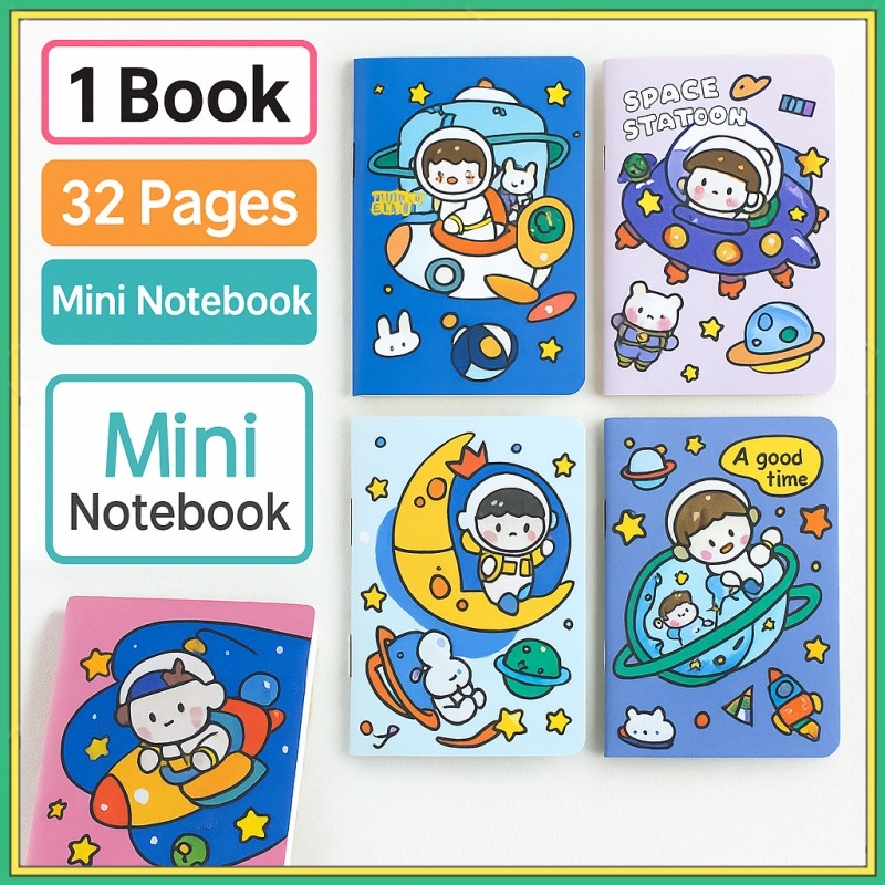 32 Pages Mini Japanese Style Cartoon Notepad Small Portable Notebook ...