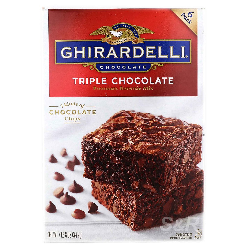 Ghirardelli Triple Chocolate Premium Brownie Mix 3.4kg | Shopee Singapore