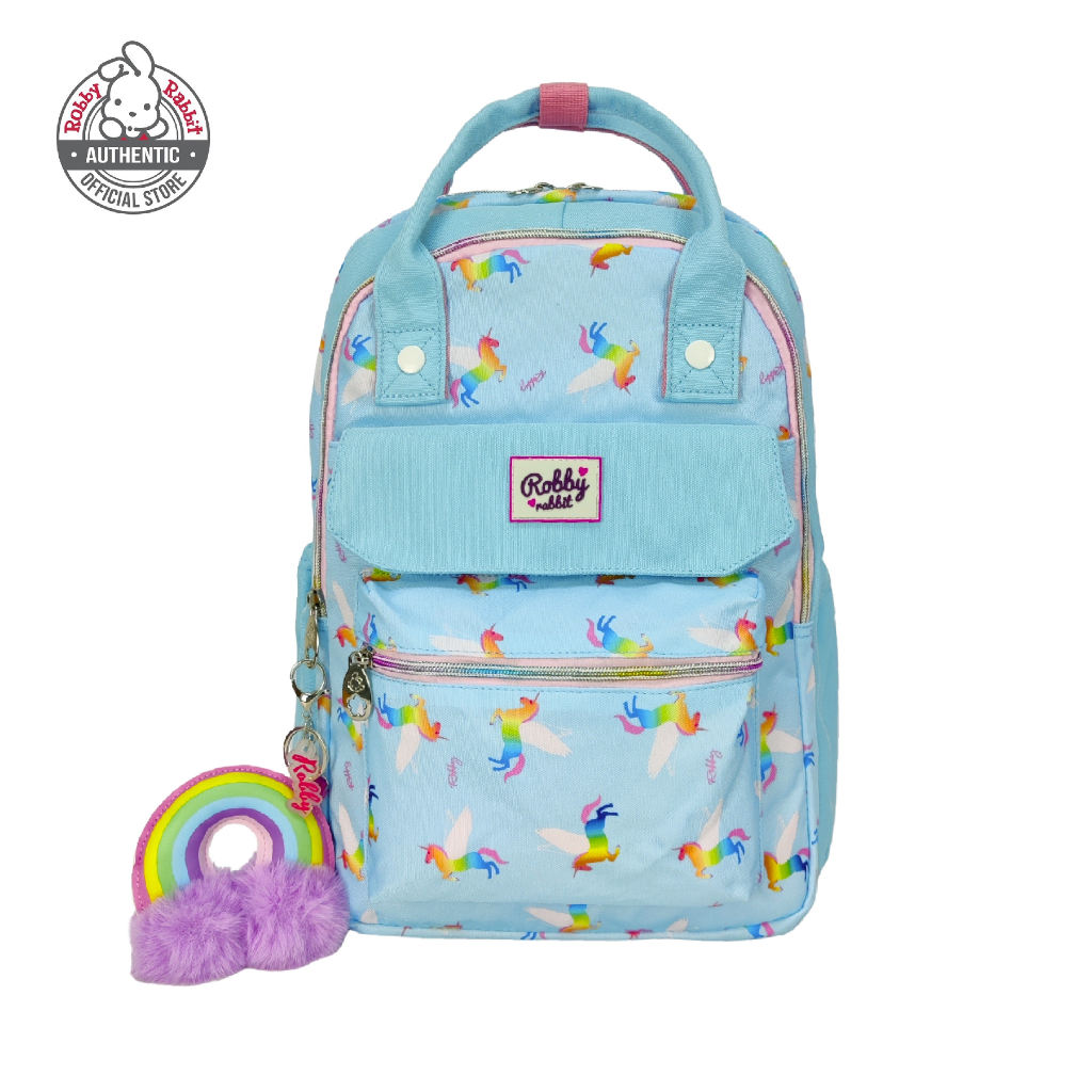 Robby Rabbit Cupcake Cutie Backpack 17-Inch With Handle (Fuchsia, Pink ...