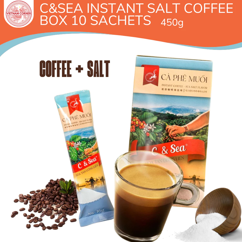 Vietnam Corner Sea Salt Instant coffee Le Plateau made in Viet Nam 10 ...
