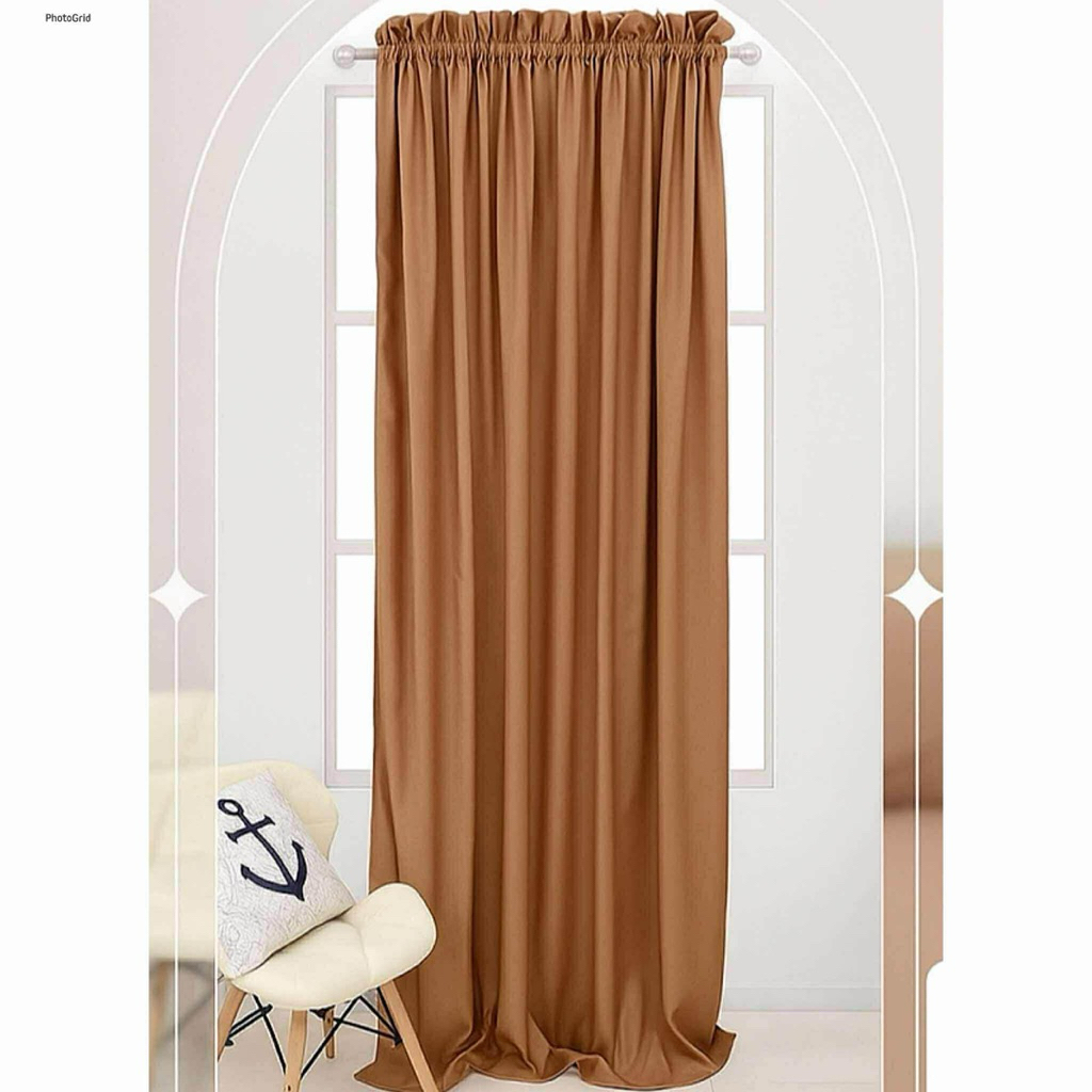 Plain Non-Ring Curtain for Sink Window Door Plain Curtain Door Curtain ...