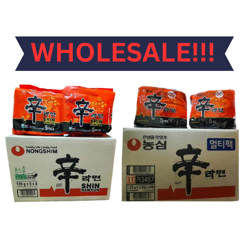 40PCS/1BOX HALAL LOGO AND NOT HALAL NONGSHIM SHIN RAMYUM/RAMEN Spicy ...