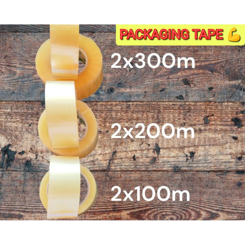 PER ROLL PACKAGING TAPE (2X100M, 2X200M AND 2X300METERS) | Shopee Singapore