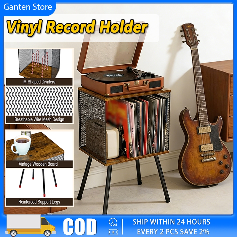 Vinyl Record Storage Rack Album Display Rack Record Player Organizer ...