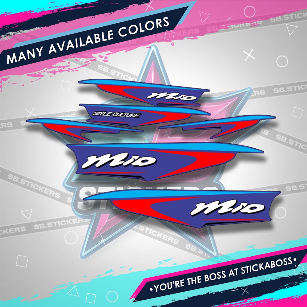 MIO 1 STICKER DECALS ( STYLE CULTURE ) | Shopee Singapore