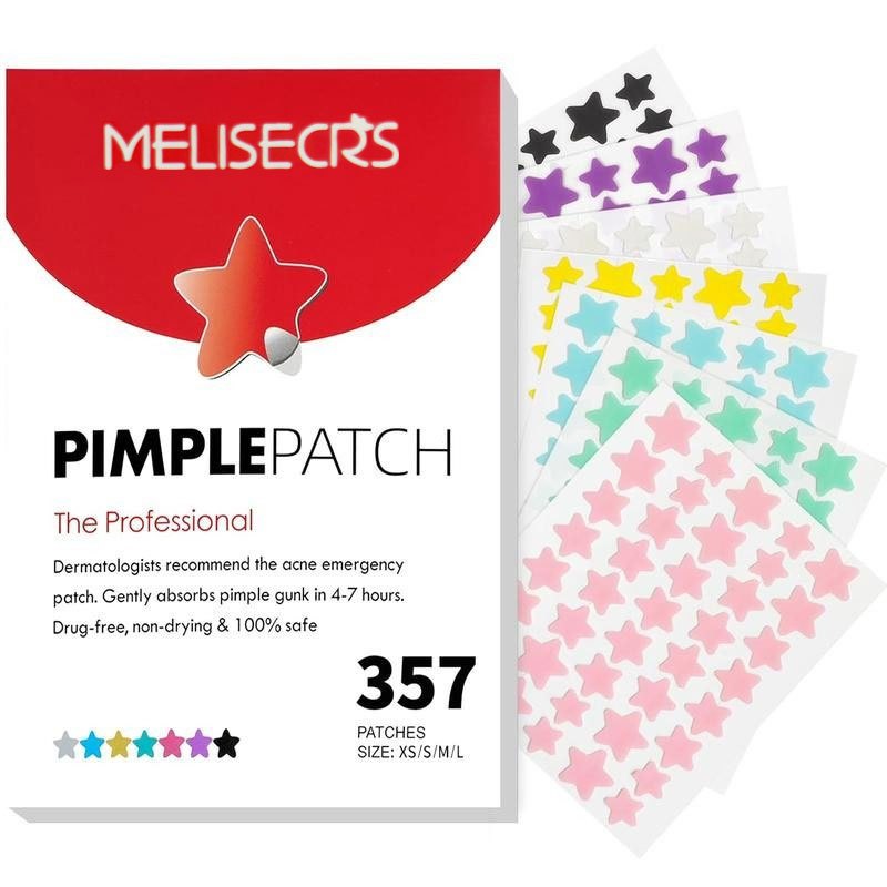 357 Pcs Pimple Acne Patches For Face Colorful Hydrocolloid Repair Acne ...