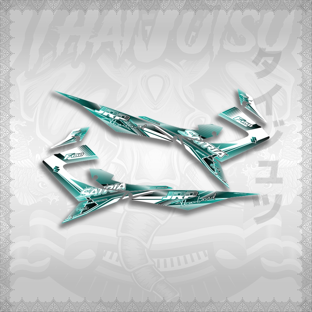 STICKER DECALS for RAIDER 150 CARB FOR WHITE(RRCSAJRTH)By THAIJUTSU ...