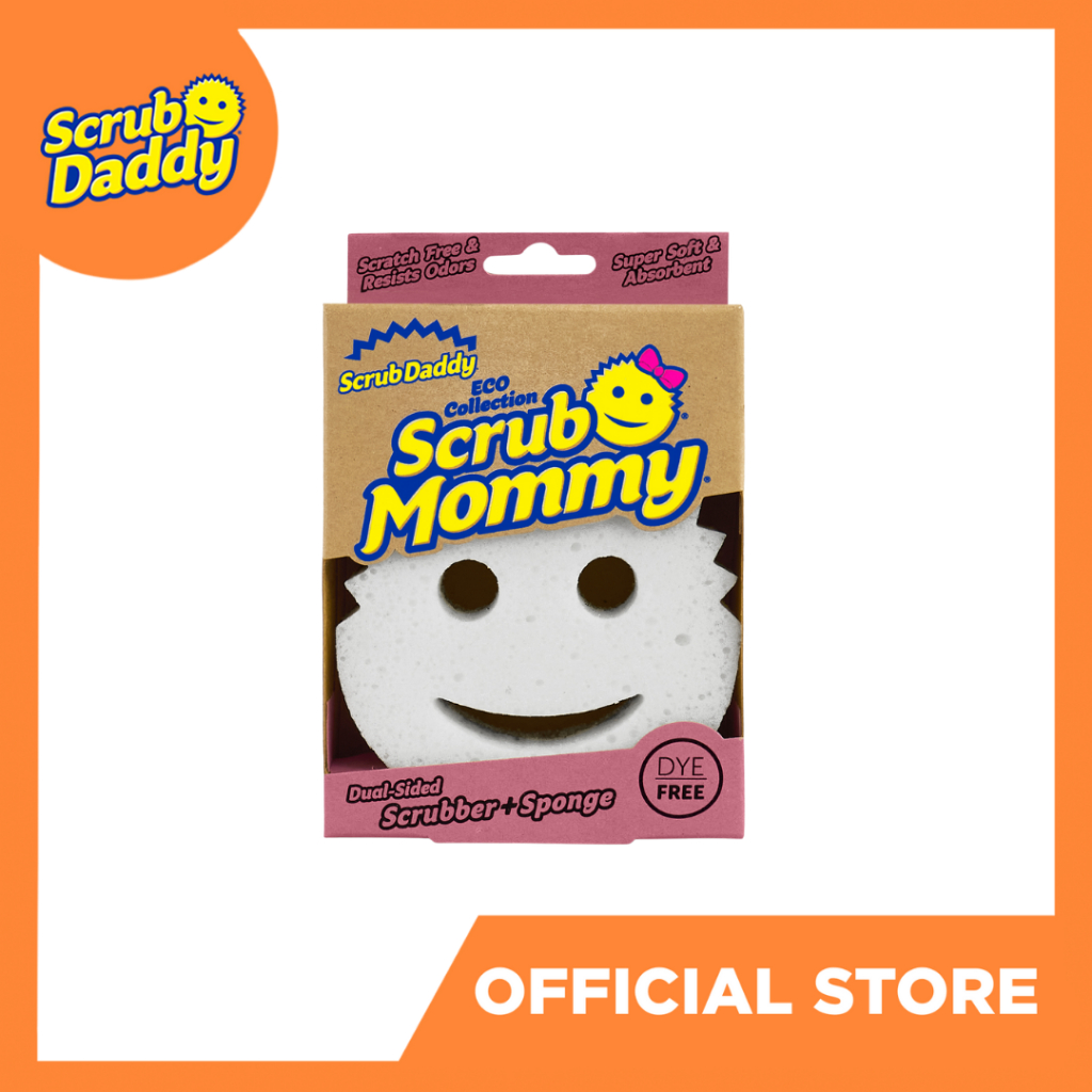 Scrub Mommy Dye Free - Dual-Sided Sponge and Scrubber - 1 Count ...