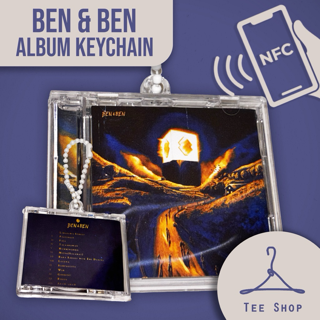 Ben & Ben Mini Album acrylic Keychain NFC Enabled (Spotify or Apple ...