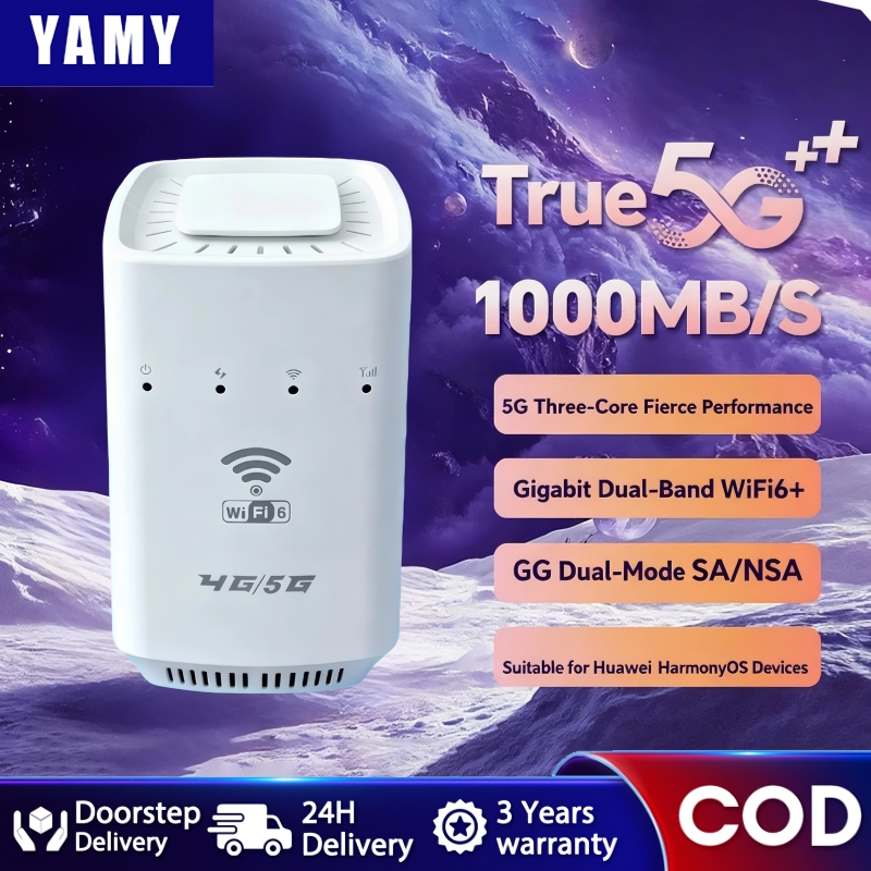 YAMY Router WIFI6 with sim slot Speed Router 1000 Mbps Supports 4G/5G ...