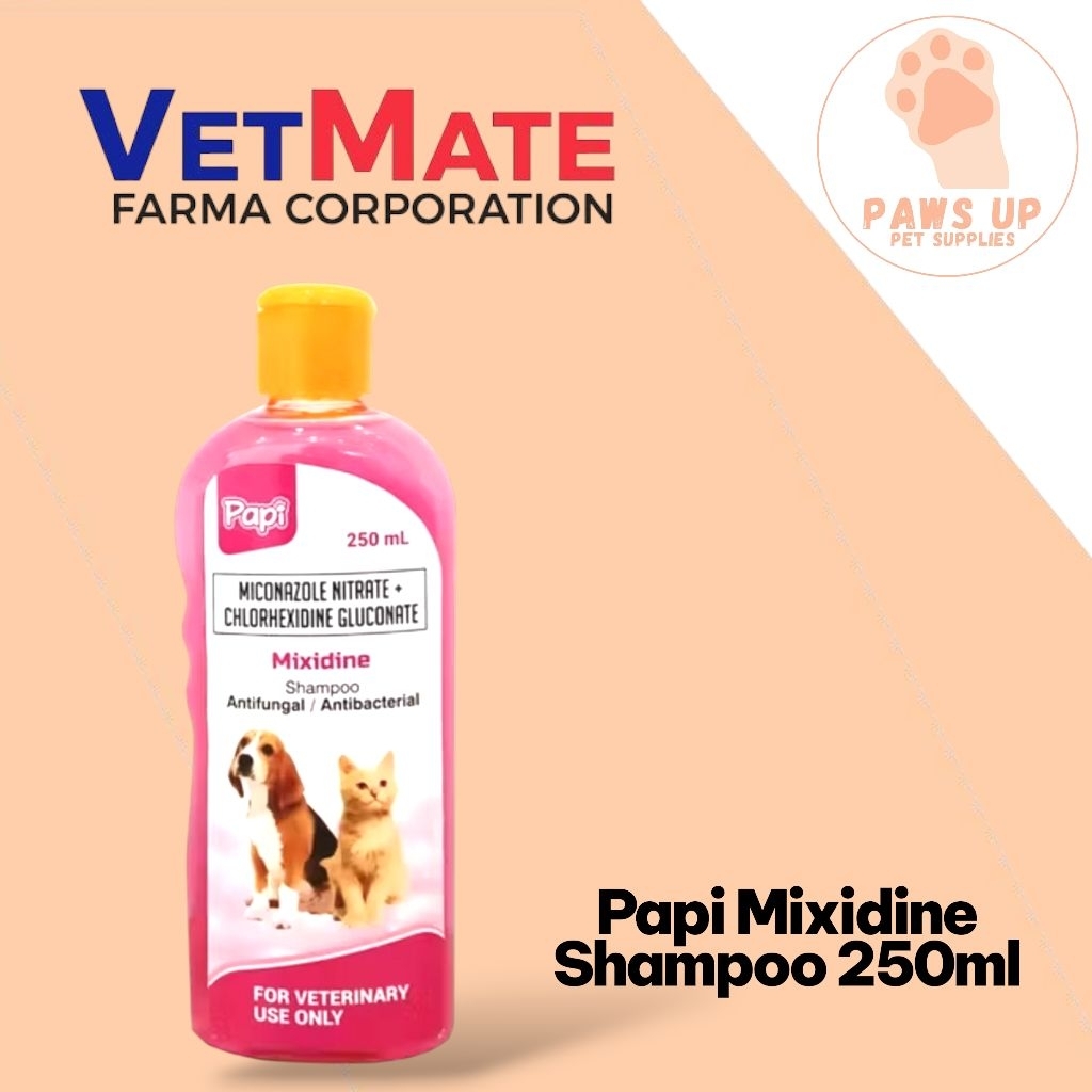 Papi Mixidine Anti-fungal and Anti-bacterial Shampoo for Dog ang Cat ...