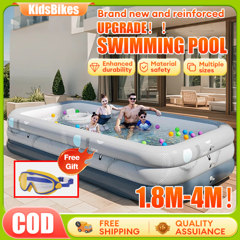 Inflatable Swimming Pool Kids Swimming Pool Baby Swimming Pool Air Pump ...
