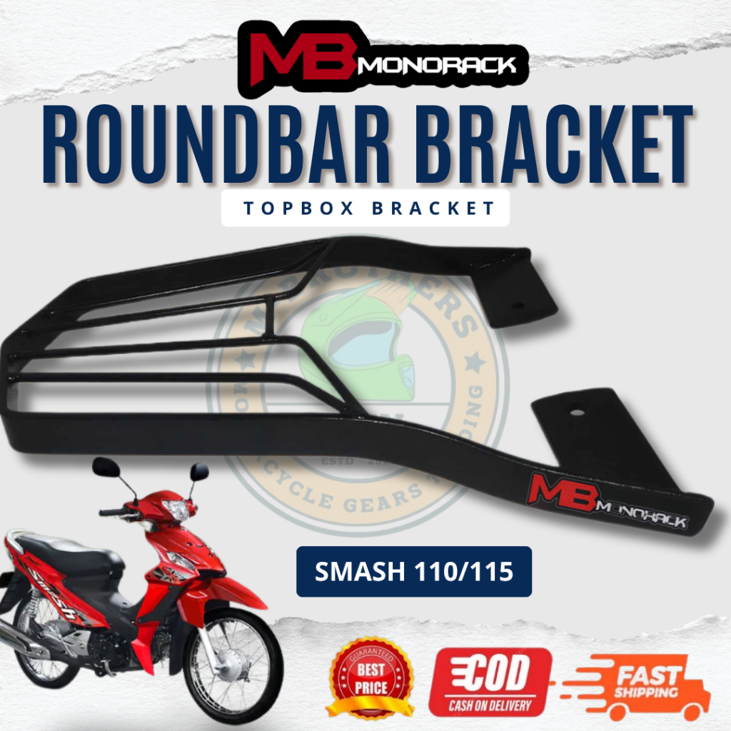 Suzuki Motors MB Monorack Round Bar Top box Bracket for Motorcyle ...