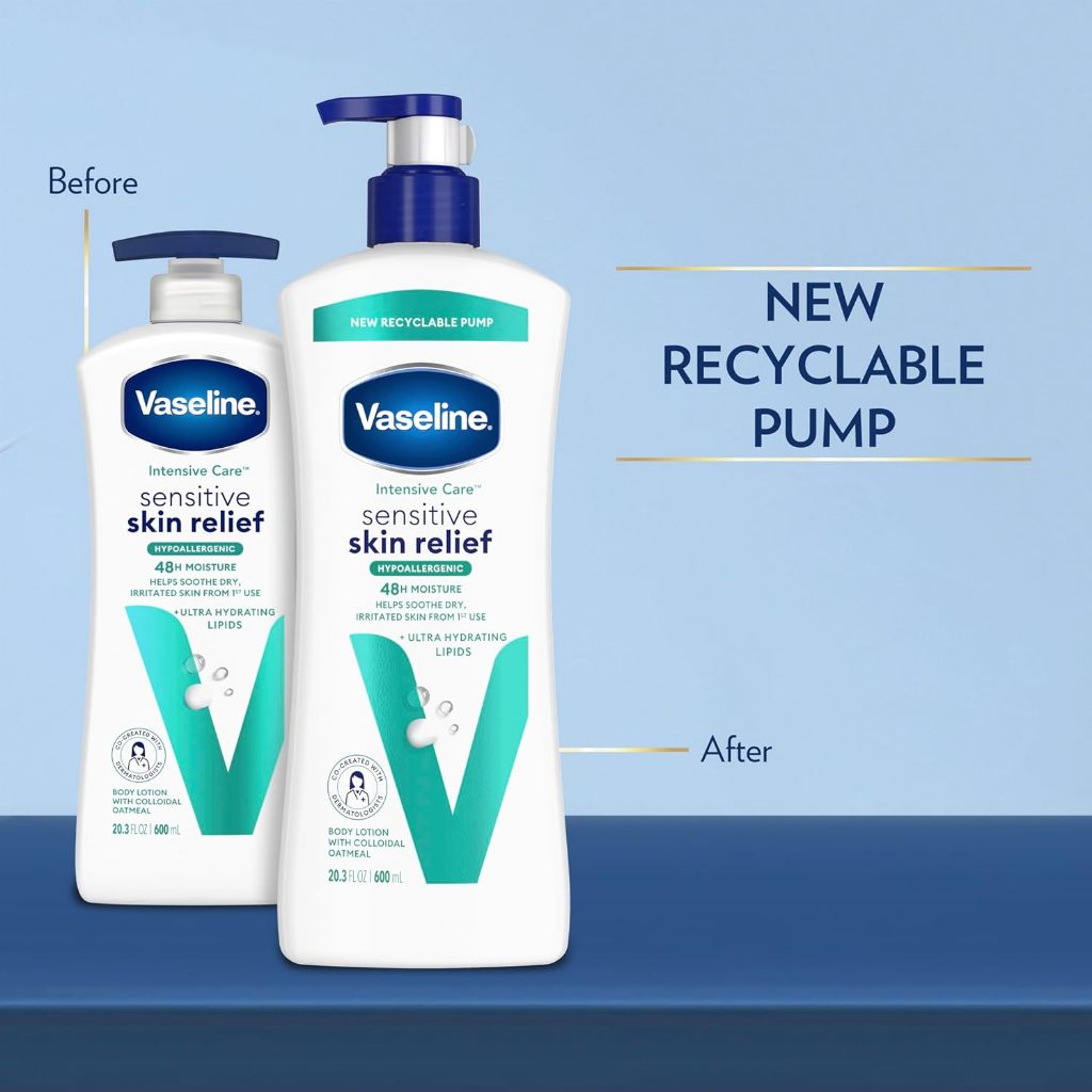 Vaseline Intensive Care Sensitive Skin Relief Body Lotion with ...