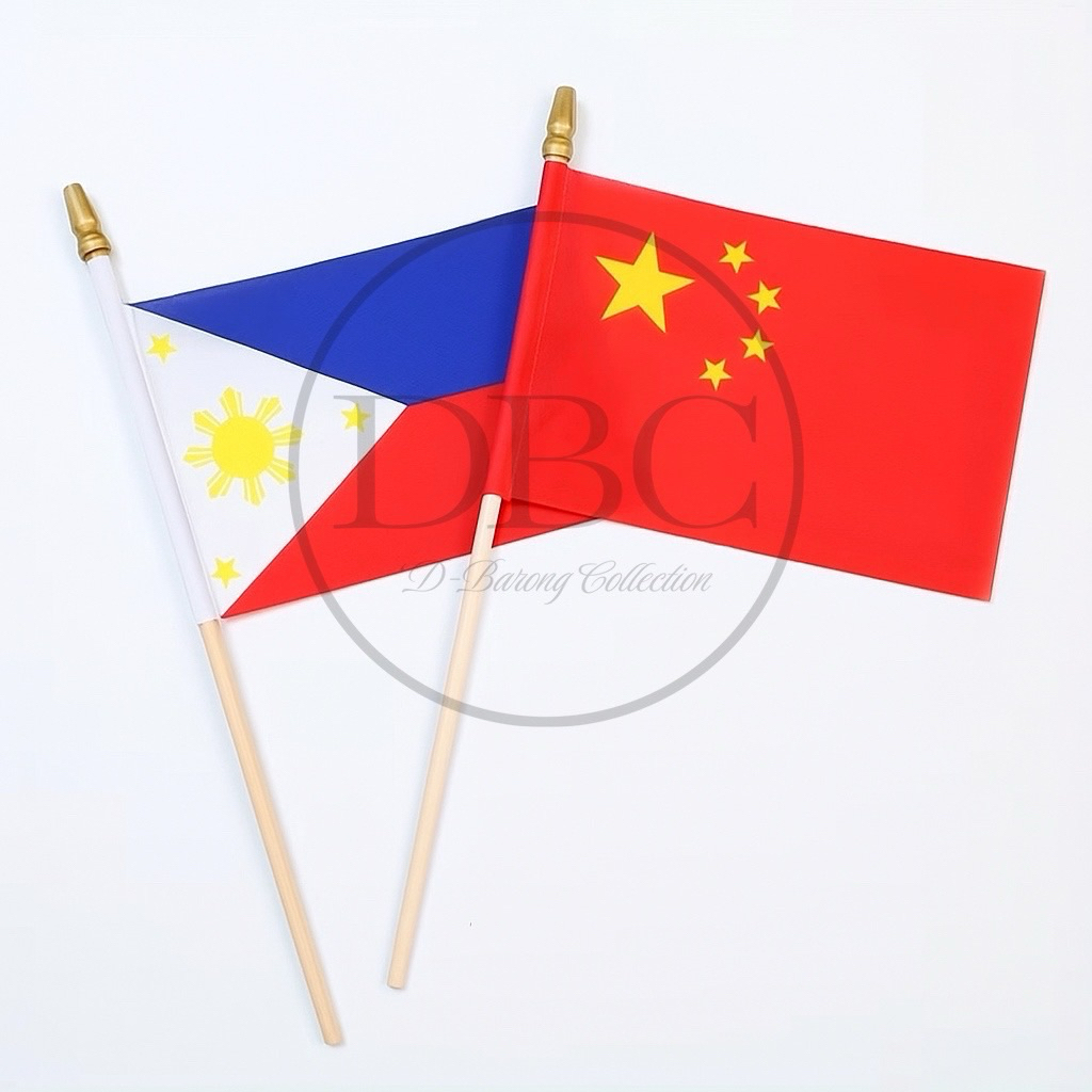 FLAG / FLAGLETS PHILIPPINES AND WOODEN POLE STICK | Shopee Singapore