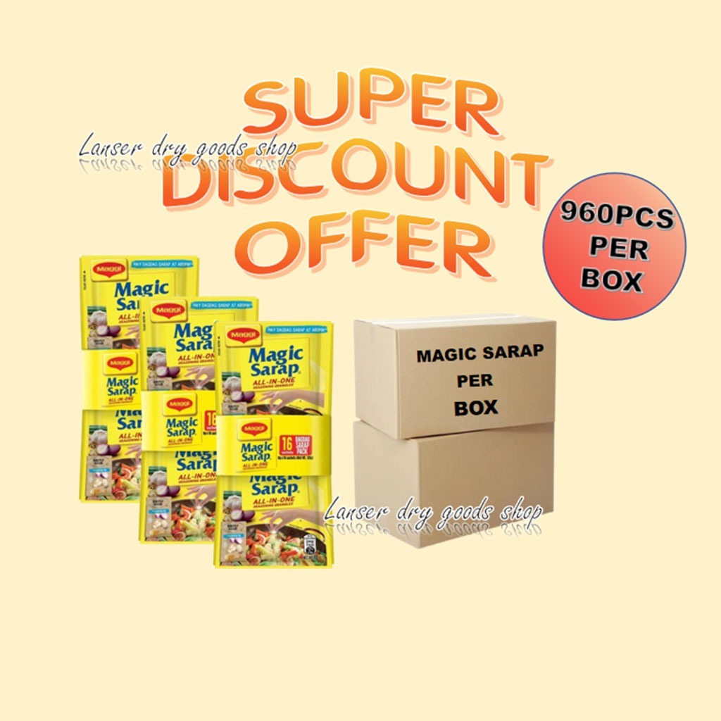 WHOLESALEE Magic Sarap all in 1 seasoning granules 80gx16x16/960pcs per ...