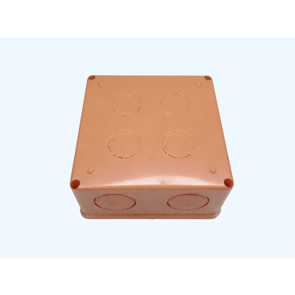 PVC PULL BOX SQUARE TYPE 4x4 with COVER ORANGE | Shopee Singapore
