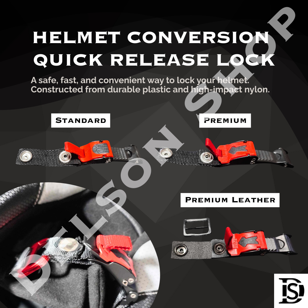 Motorcycle Helmet Quick Release Conversion Lock – Easy Lock System ...