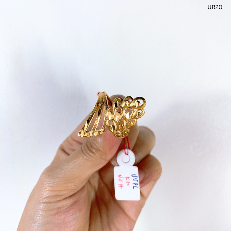 18K Saudi Gold Pawnable Legit, Adjustable Ring, Non Tarnished Lifetime ...