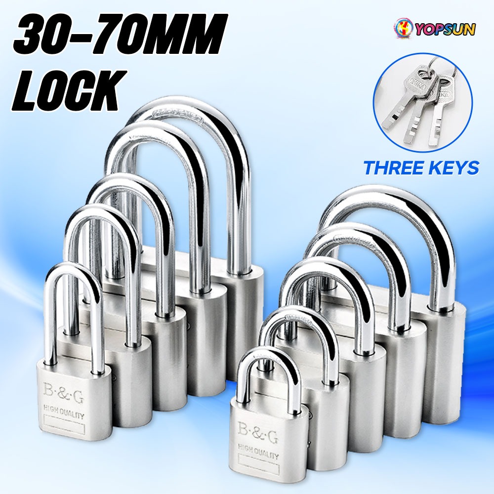Same Day Ship 30mm/40mm/50mm/60mm/70mm Home Padlock 304 Stainless Heavy ...