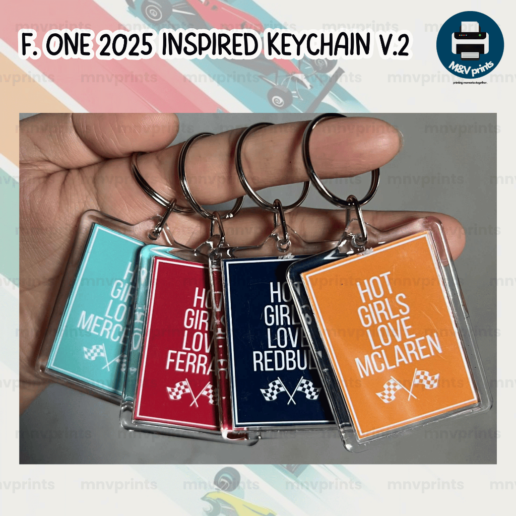 [F1] 2025 Inspired Grid Keychain - Hot Girls Love Designs | Shopee ...