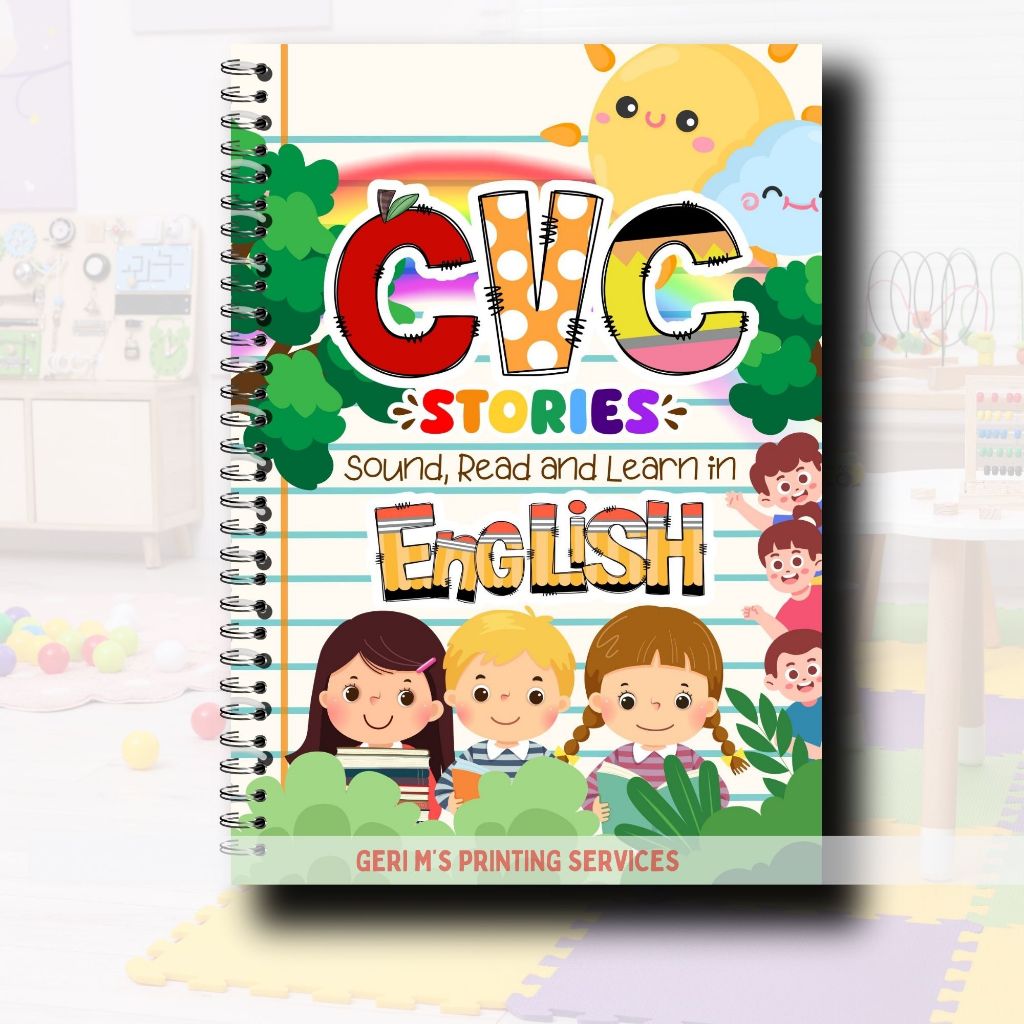 CVC Words Story Book Phonics Reading & Comprehension Learn to Read ...