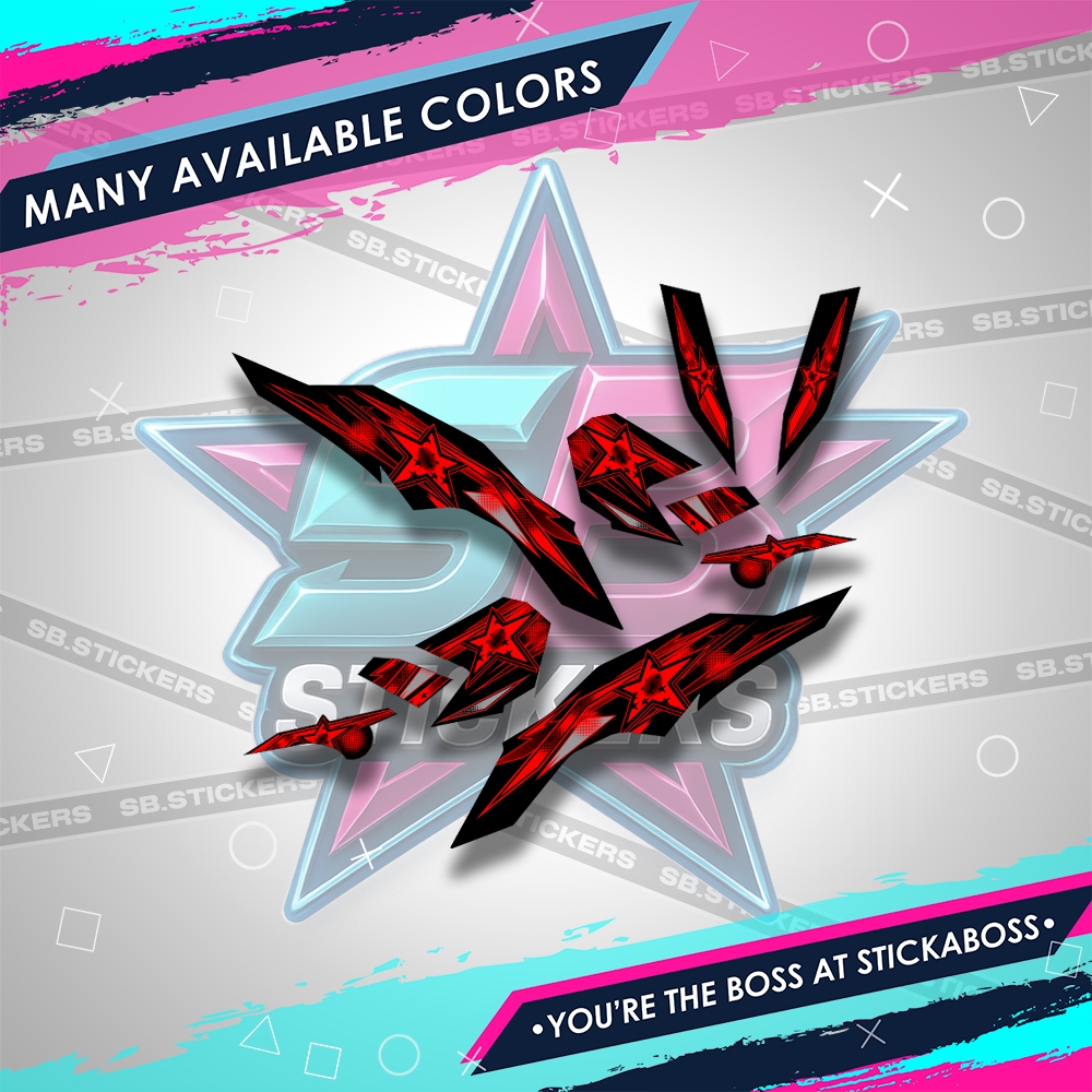 CLICK V3 STICKER DECALS ( LED STAR SERIES ) | Shopee Singapore