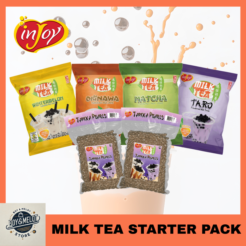 Injoy Milk Tea Starter Pack – 500g Okinawa, Matcha, Wintermelon, Taro ...